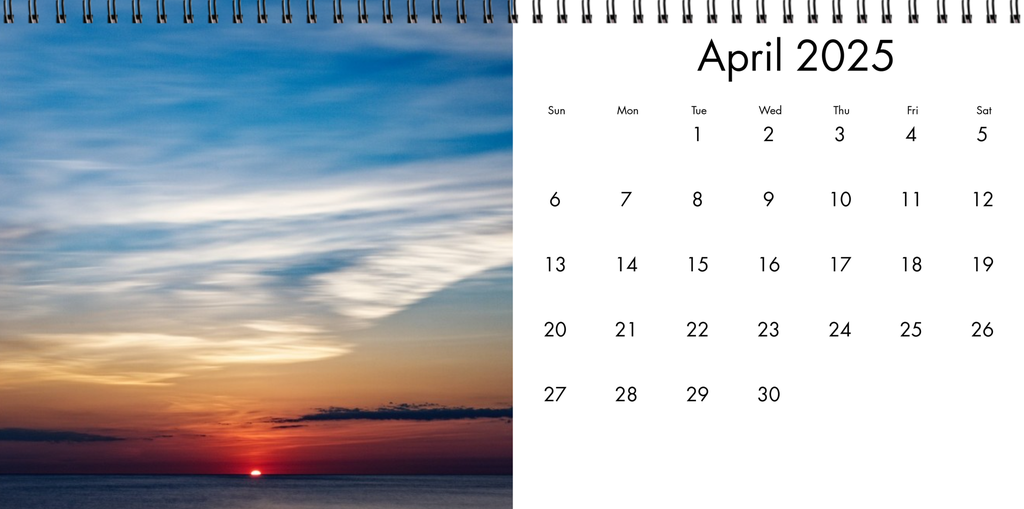Desk Calendar 2025