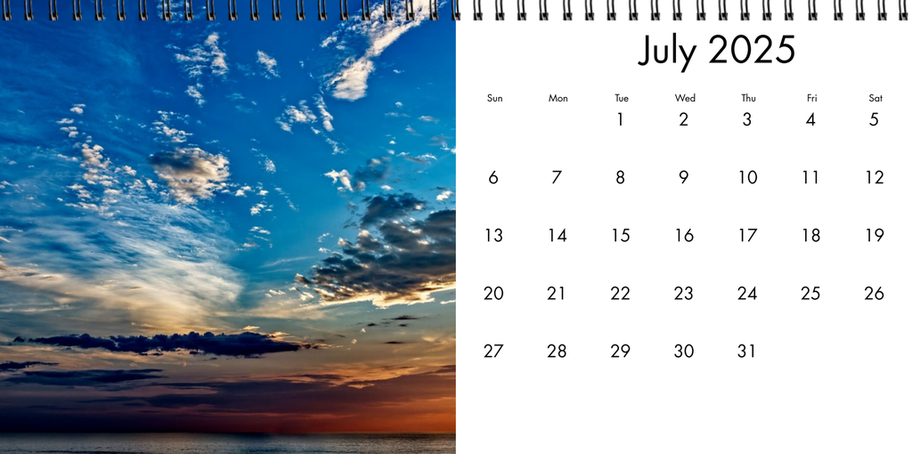 Desk Calendar 2025
