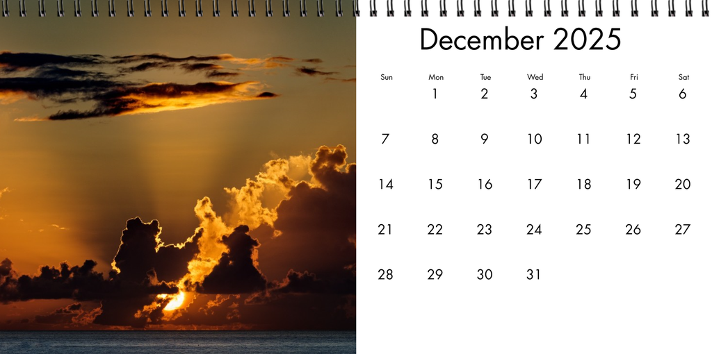 Desk Calendar 2025